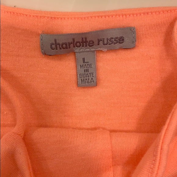 Charlotte Russe peach crop top - Picture 3 of 3